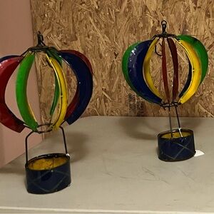 Colorful Metal Hot Air Balloon Spinner